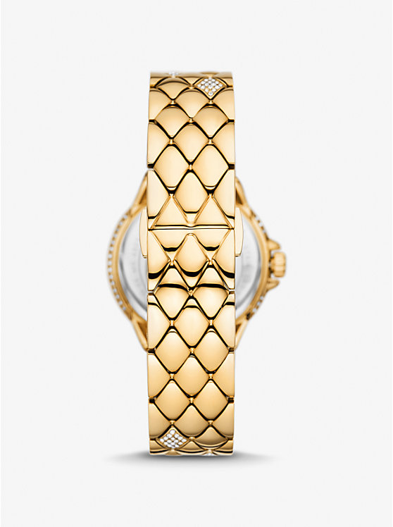 Michael Kors Mini Camille Pavé Gold-Tone Women Watch GOLD | USAAHV1597