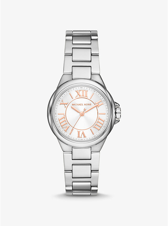 Michael Kors Mini Camille Silver-Tone Women Watch SILVER | USAUZM1601