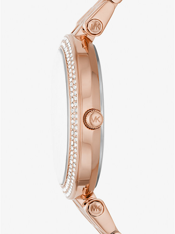 Michael Kors Mini Darci Pavé Rose Gold-Tone Women Watch ROSE GOLD | USAYXQ1602