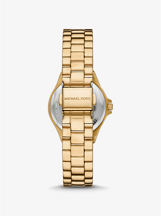 Michael Kors Mini Lennox Pavé Gold-Tone Women Watch GOLD | USAQMY1607