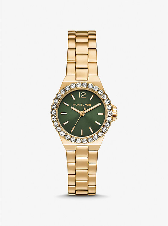 Michael Kors Mini Lennox Pavé Gold-Tone Women Watch GOLD | USAQMY1607