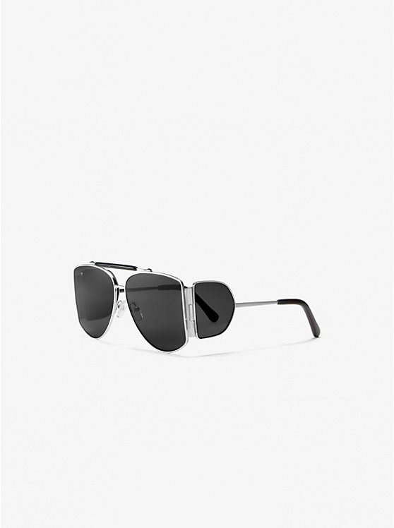 Michael Kors Nash Women Sunglasses BLACK/SILVER | USAZUX1055