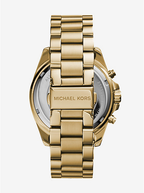 Michael Kors Oversized Bradshaw Gold-Tone Women Watch GOLD | USAYXS1613