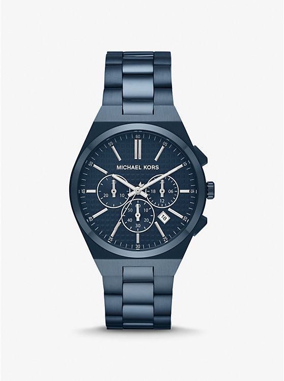 Michael Kors Oversized Lennox Blue-Tone Men Watch NAVY | USAHAM2060