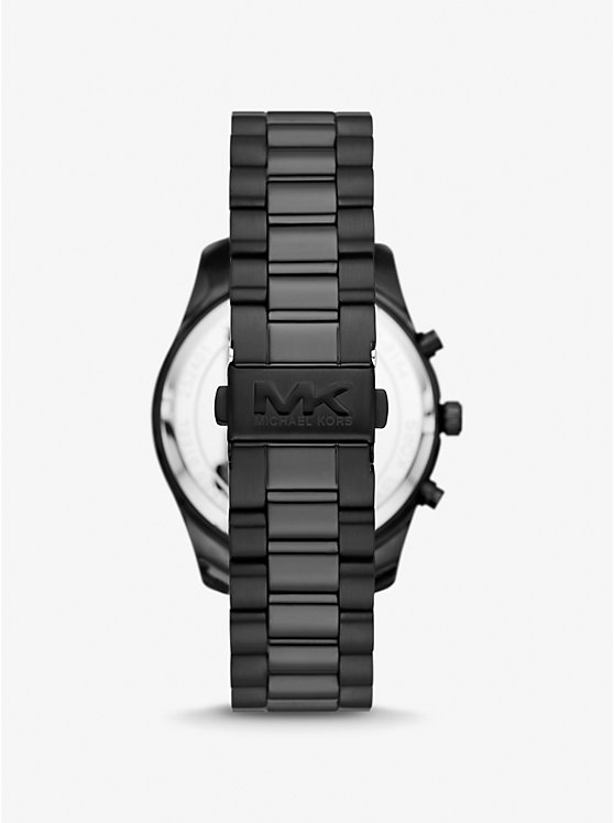 Michael Kors Oversized Lexington Black-Tone Men Watch BLACK | USASGR2064