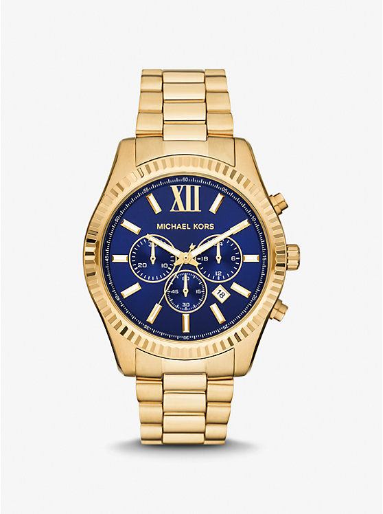 Michael Kors Oversized Lexington Gold-Tone Men Watch GOLD | USAAHT2065