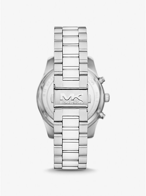 Michael Kors Oversized Lexington Silver-Tone Men Watch SILVER | USAOKU2067