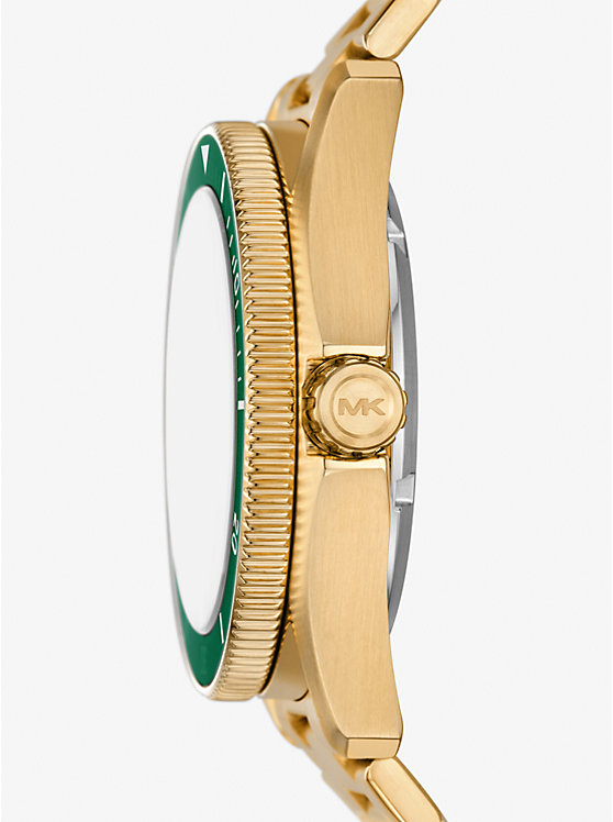 Michael Kors Oversized Maritime Gold-Tone Men Watch GOLD | USAYXP2070