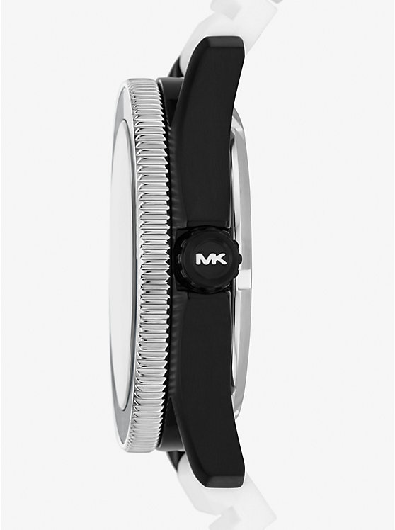 Michael Kors Oversized Maritime Silicone Men Watch WHITE | USARVS2072