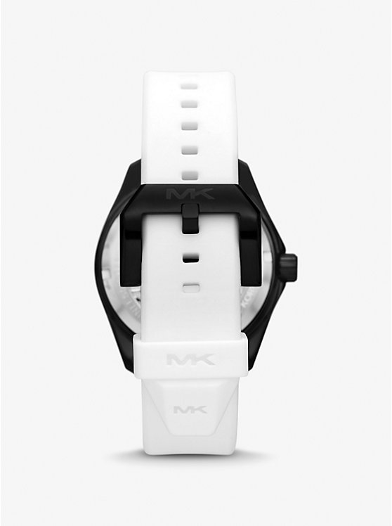 Michael Kors Oversized Maritime Silicone Men Watch WHITE | USARVS2072