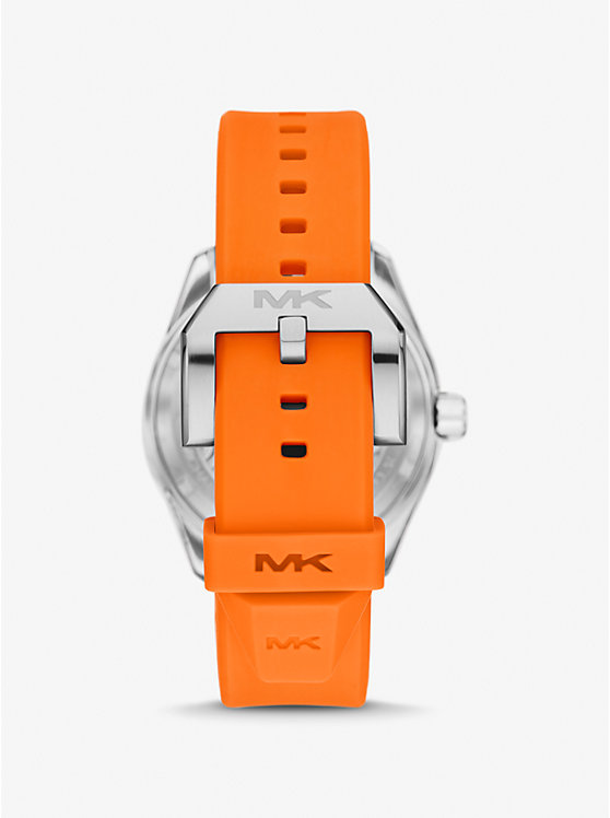 Michael Kors Oversized Maritime Silicone Men Watch ORANGE | USAEBD2073