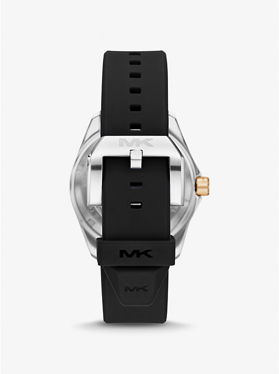 Michael Kors Oversized Maritime Silicone Men Watch BLACK | USAWNF2074