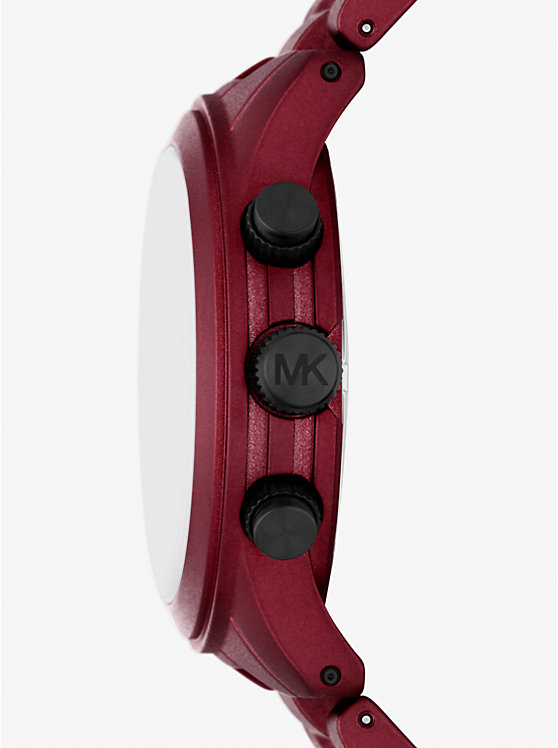 Michael Kors Oversized Runway Red-Coated Men Watch RED | USAYXX2081