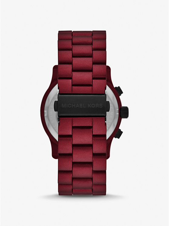 Michael Kors Oversized Runway Red-Coated Men Watch RED | USAYXX2081