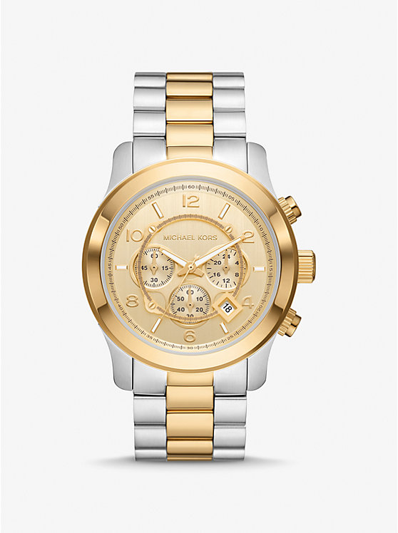 Michael Kors Oversized Runway Two-Tone Women Watch TWO TONE | USAMQY1634