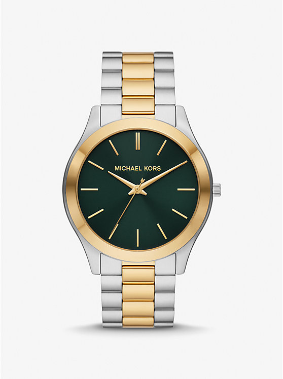 Michael Kors Oversized Slim Runway Two-Tone Men Watch TWO TONE | USAOKB2084