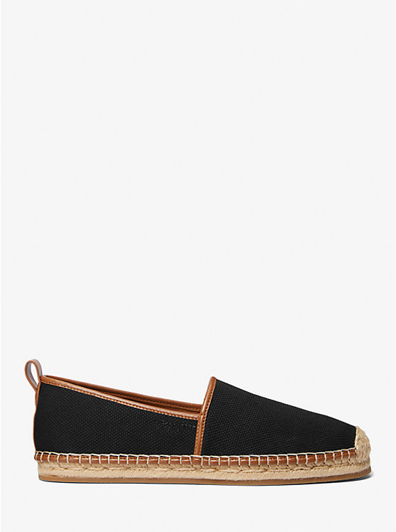 Michael Kors Owen Cotton Canvas Espadrille Men Sneakers BLACK | USATCE2279