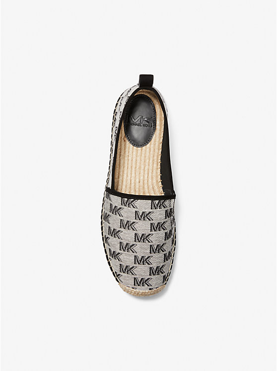 Michael Kors Owen Logo Jacquard Espadrille Men Sneakers BLACK | USAEBT2281