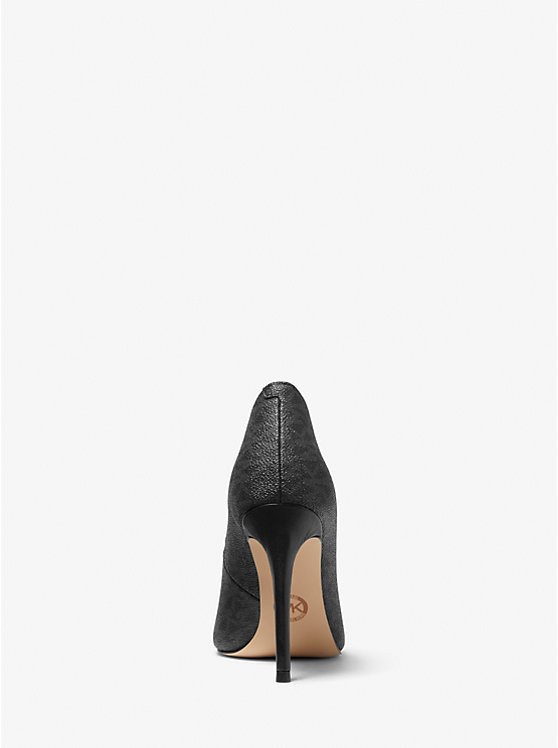 Michael Kors Parker Logo Women Pumps BLACK | USAAHJ1753