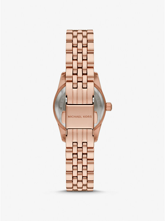 Michael Kors Petite Lexington Pavé Rose Gold-Tone Women Watch ROSE GOLD | USAUZN1653