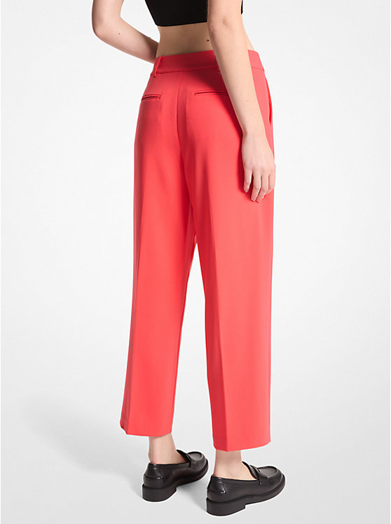 Michael Kors Pleated Crepe Women Pants CORAL | USASGQ1440