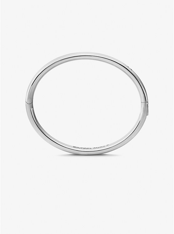 Michael Kors Precious Metal-Plated Brass Women Bangle SILVER | USAUZR1497