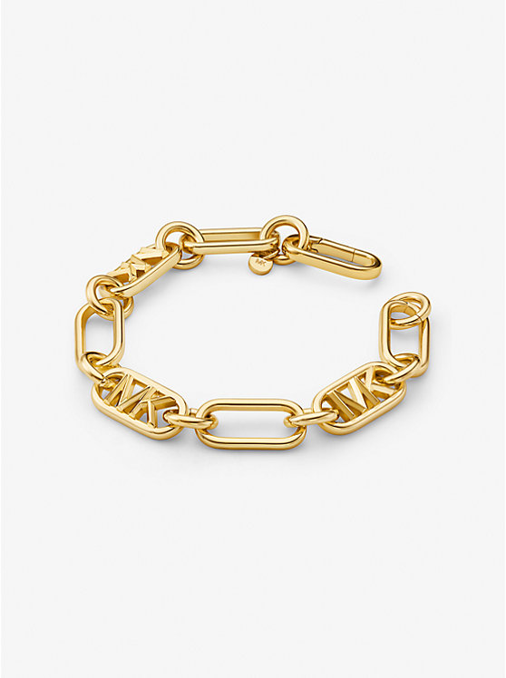 Michael Kors Precious Metal-Plated Brass Chain Link Women Bracelet GOLD | USAHAM1519