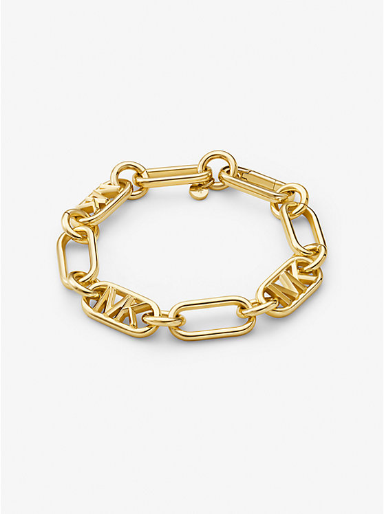 Michael Kors Precious Metal-Plated Brass Chain Link Women Bracelet GOLD | USAHAM1519