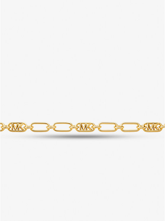 Michael Kors Precious Metal-Plated Brass Chain Link Women Necklace GOLD | USATCD1560