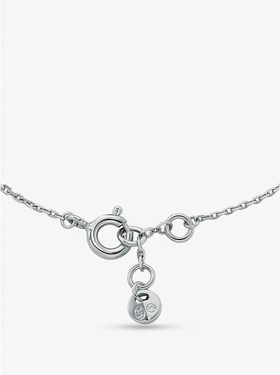 Michael Kors Precious Metal-Plated Sterling Silver Cubic Zirconia Women Bracelet SILVER | USAMQP1530