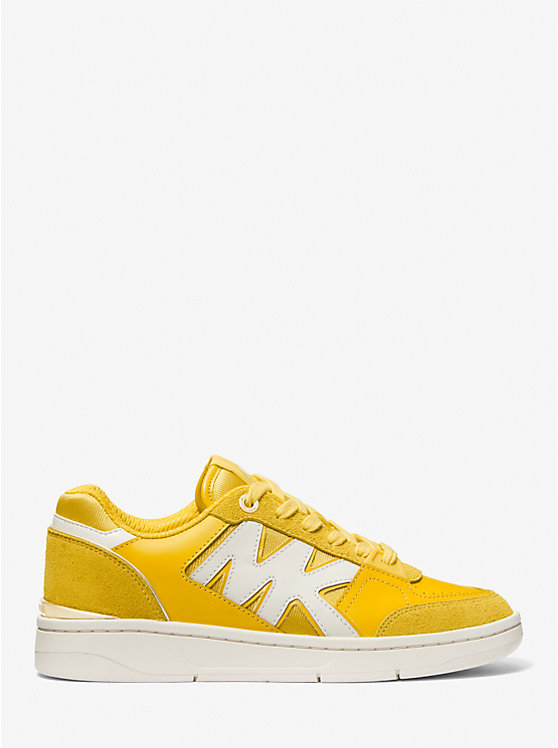 Michael Kors Rebel Leather Women Sneakers BRIGHT DANDELION | USAZUN2004