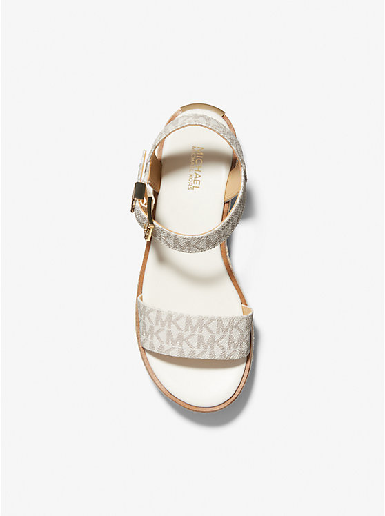 Michael Kors Richie Logo Platform Espadrille Women Sandals VANILLA | USANWC1947