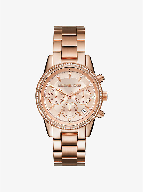 Michael Kors Ritz Rose Gold-Tone Women Watch ROSE GOLD | USAWNE1658