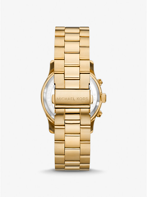 Michael Kors Runway Gold-Tone Women Watch GOLD | USAQMR1659