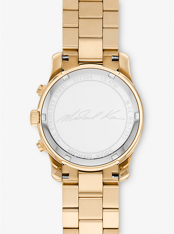 Michael Kors Runway Gold-Tone Women Watch GOLD | USAQMT1660