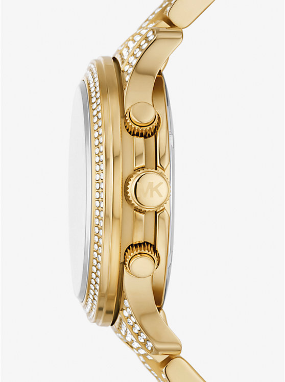 Michael Kors Runway Pavé Gold-Tone Women Watch GOLD | USAWNY1661