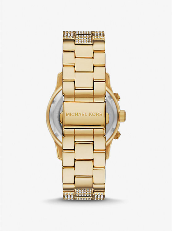 Michael Kors Runway Pavé Gold-Tone Women Watch GOLD | USAWNY1661