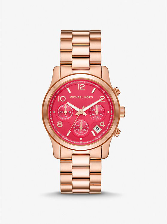 Michael Kors Runway Rose Gold-Tone Women Watch ROSE GOLD | USAOKD1668