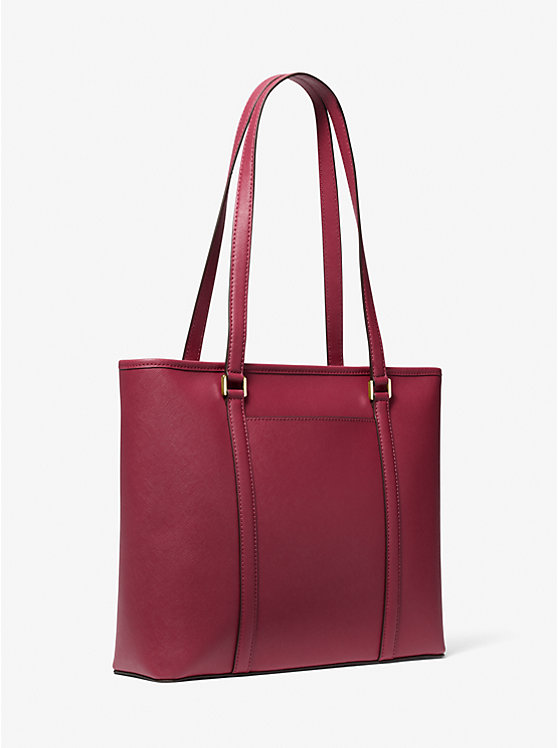 Michael Kors Sady Medium Saffiano Leather Women Tote Bag BERRY | USANWK1268