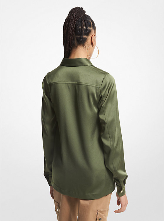 Michael Kors Satin Women Shirt JADE | USACTU1473