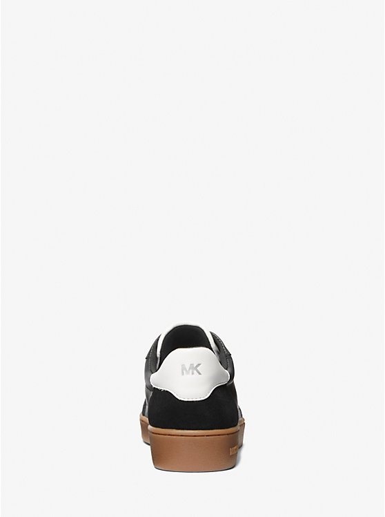 Michael Kors Scotty Leather Women Sneakers BLACK | USAFDR2010