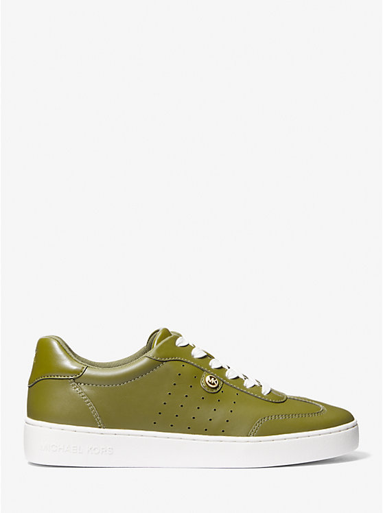 Michael Kors Scotty Leather Women Sneakers SMOKEY OLIVE | USASGY2012