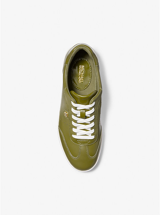 Michael Kors Scotty Leather Women Sneakers SMOKEY OLIVE | USASGY2012