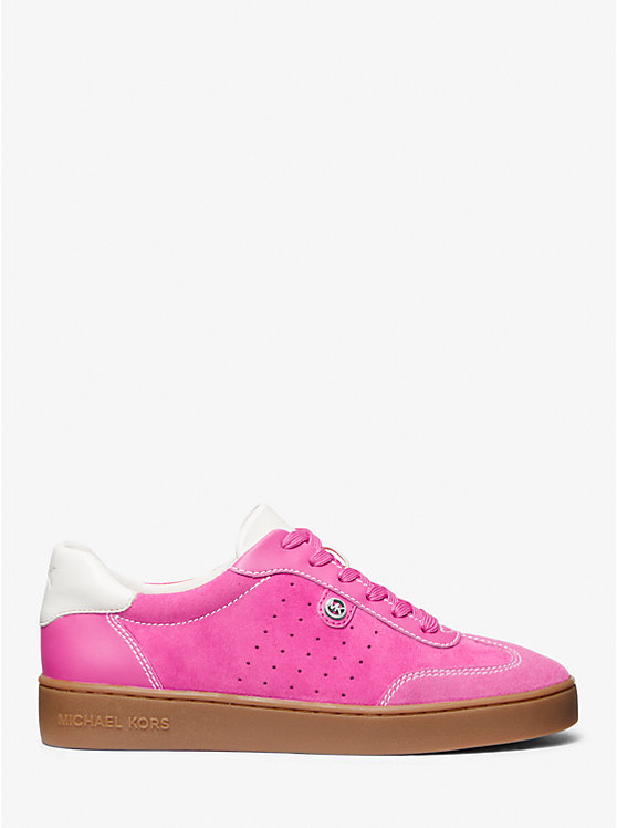 Michael Kors Scotty Suede Women Sneakers CERISE | USAOKO2015