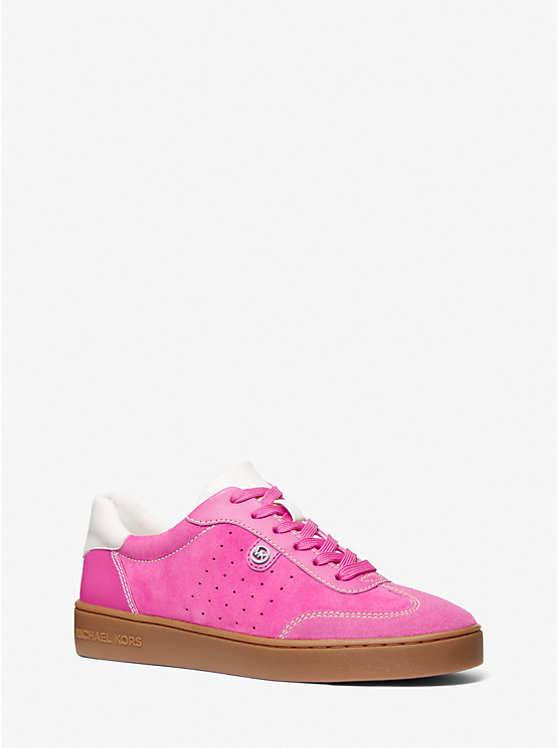 Michael Kors Scotty Suede Women Sneakers CERISE | USAOKO2015