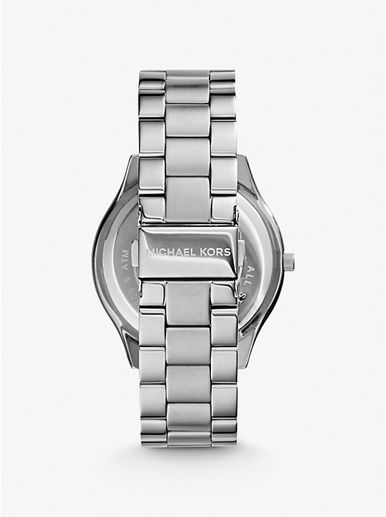 Michael Kors Slim Runway Silver-Tone Women Watch SILVER | USAHAZ1675