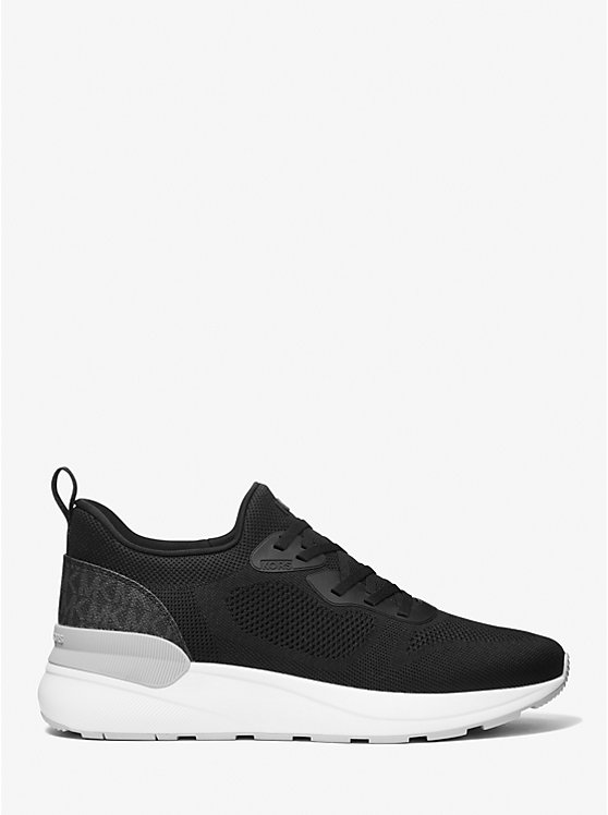 Michael Kors Trevor Stretch Knit Slip-On Men Trainers BLACK | USAILG2291