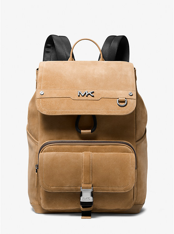 Michael Kors Varick Suede Men Backpack CAMEL | USANWH2103