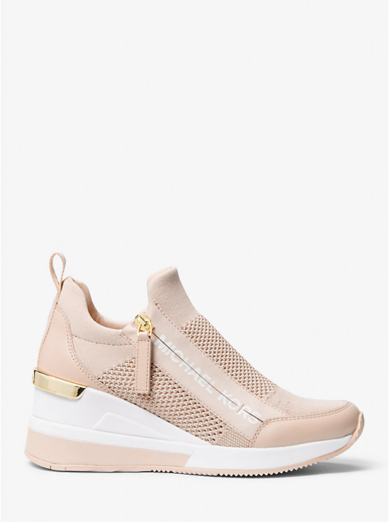 Michael Kors Willis Stretch Knit Women Trainers SOFT PINK | USAAHQ2034