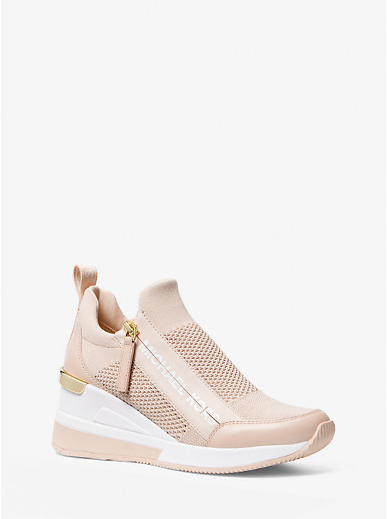 Michael Kors Willis Stretch Knit Women Trainers SOFT PINK | USAAHQ2034